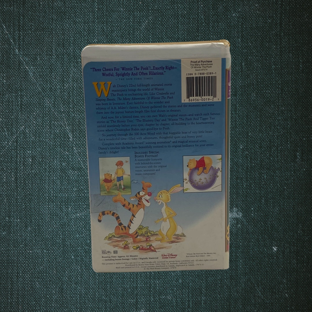 Walt Disney’s Masterpiece: The Many Adventures of Winnie the Pooh (VHS)