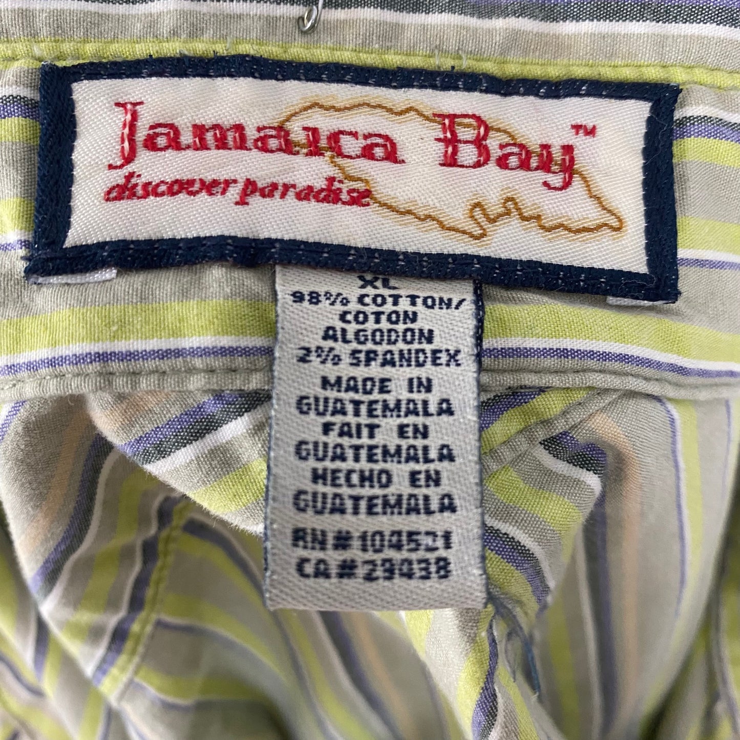 Jamaica Bay Long Sleeve Button Up Shirt (XL)