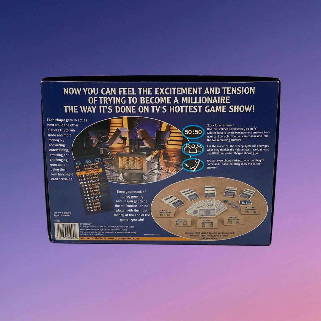 Pressman Who Wants to be a Millionaire Board Game (2000)