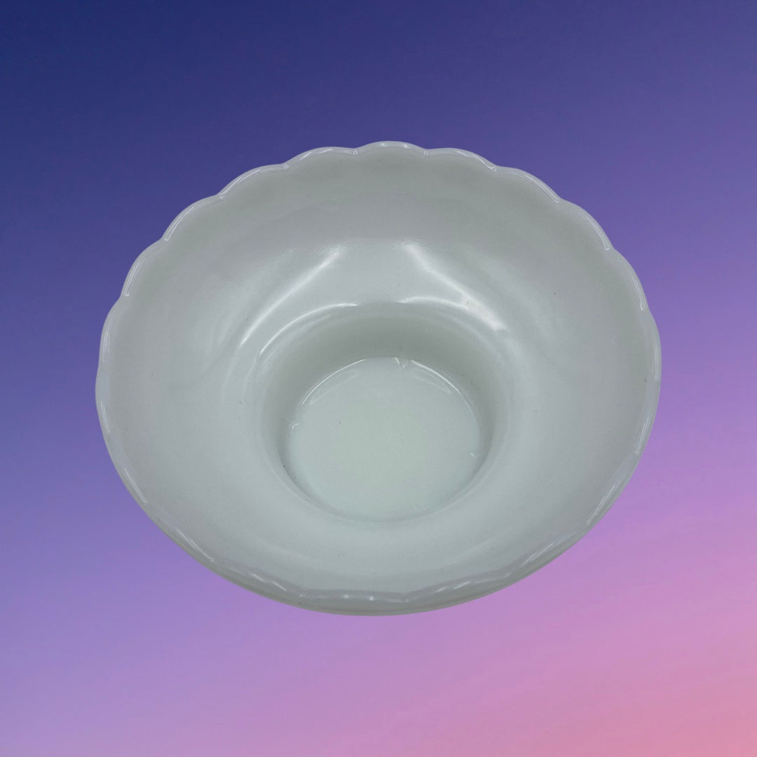 E.O. Brody Milk Glass Pedestal Bowl (M2000)