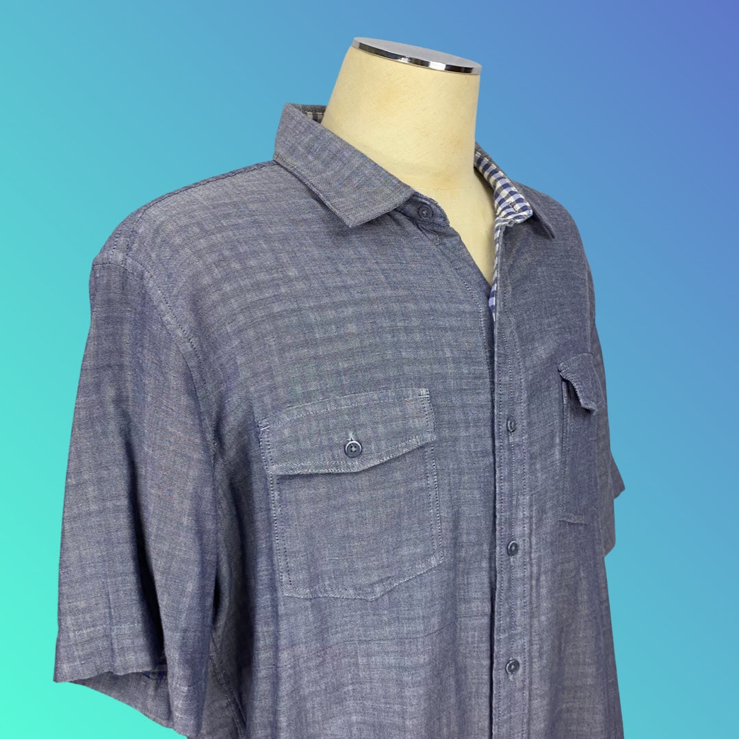 Tasso Elba Island Short Sleeve Button Up Shirt (XL)