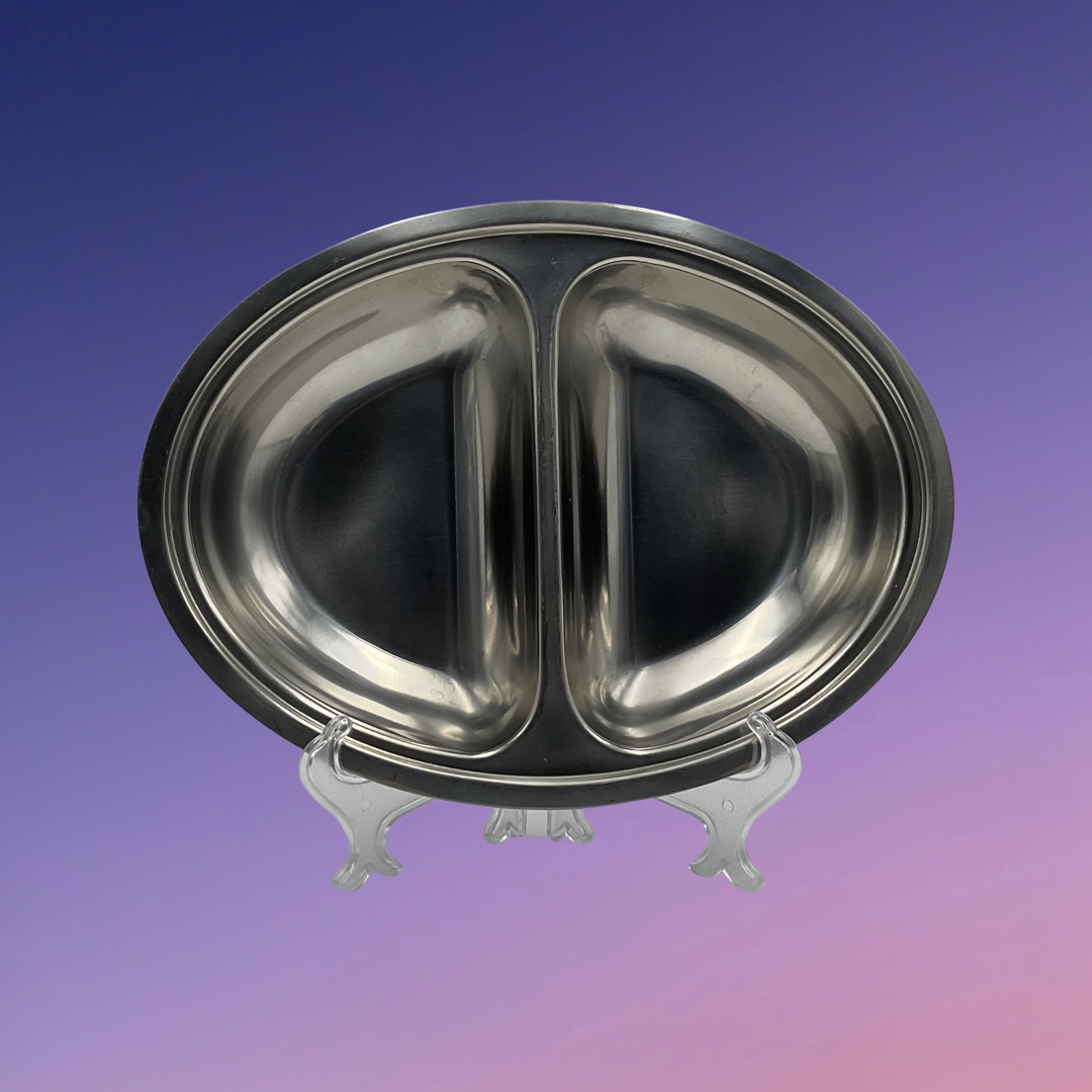 Gense Stainless Divided Dish