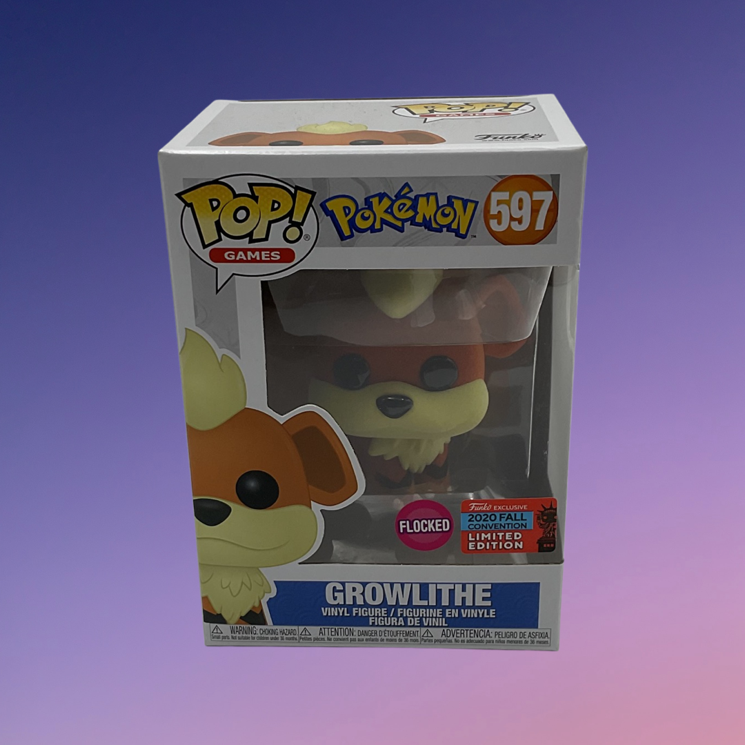 Funko Pop! Pokemon: Growlithe - Flocked (597)