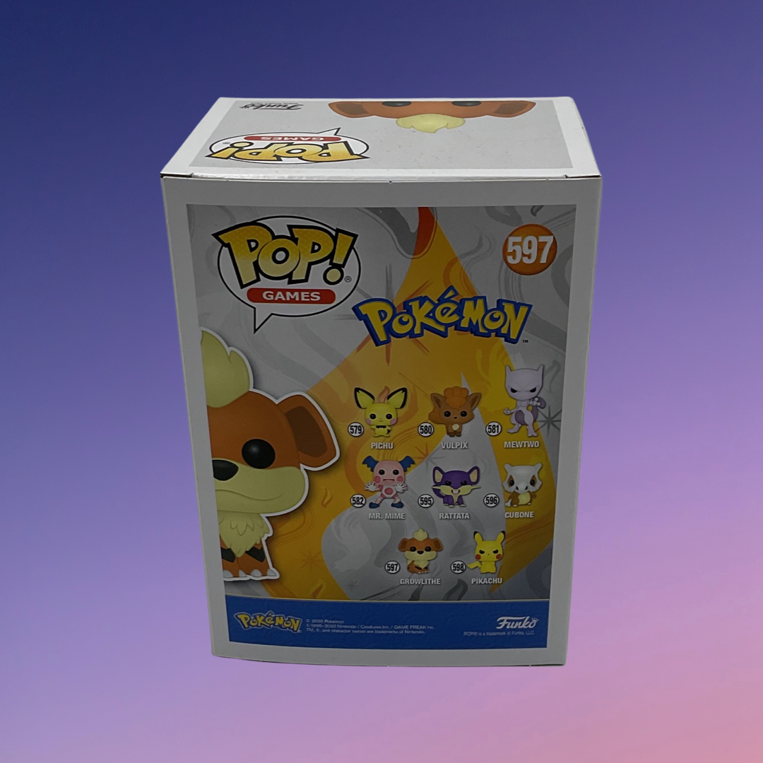 Funko Pop! Pokemon: Growlithe - Flocked (597)