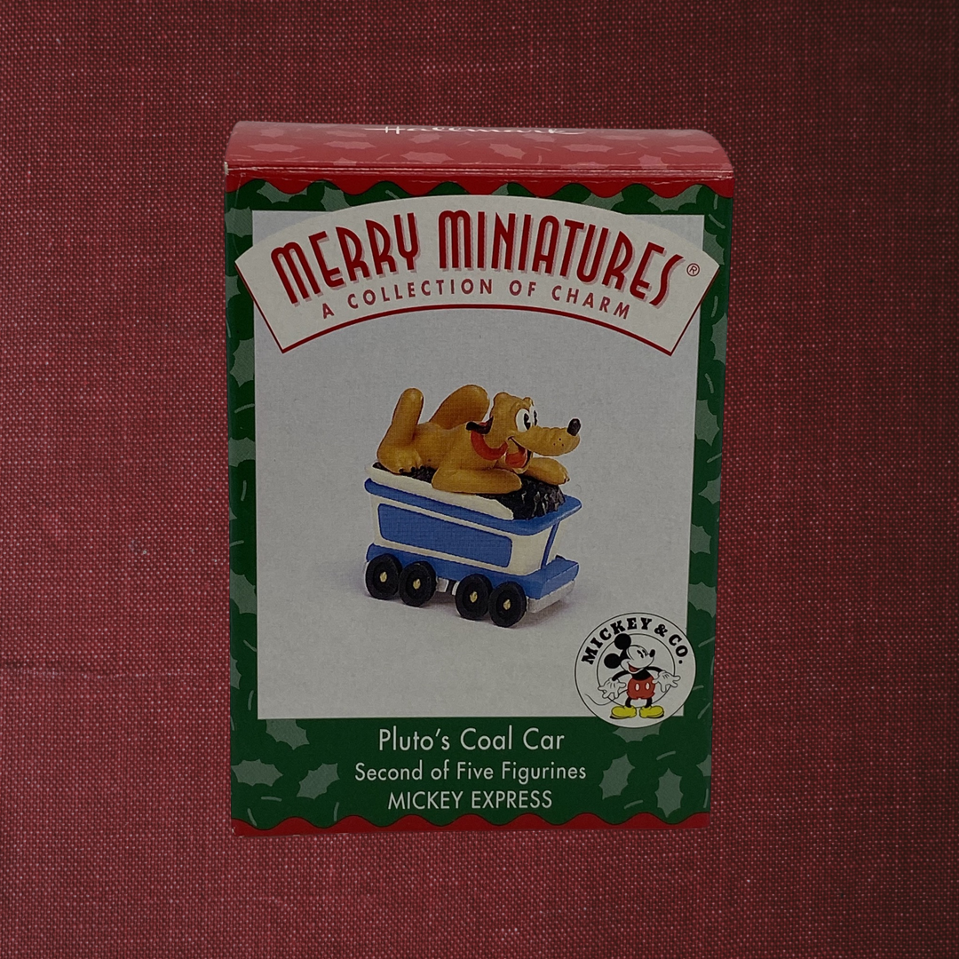 Hallmark Merry Miniatures Pluto's Coal Car (1998)