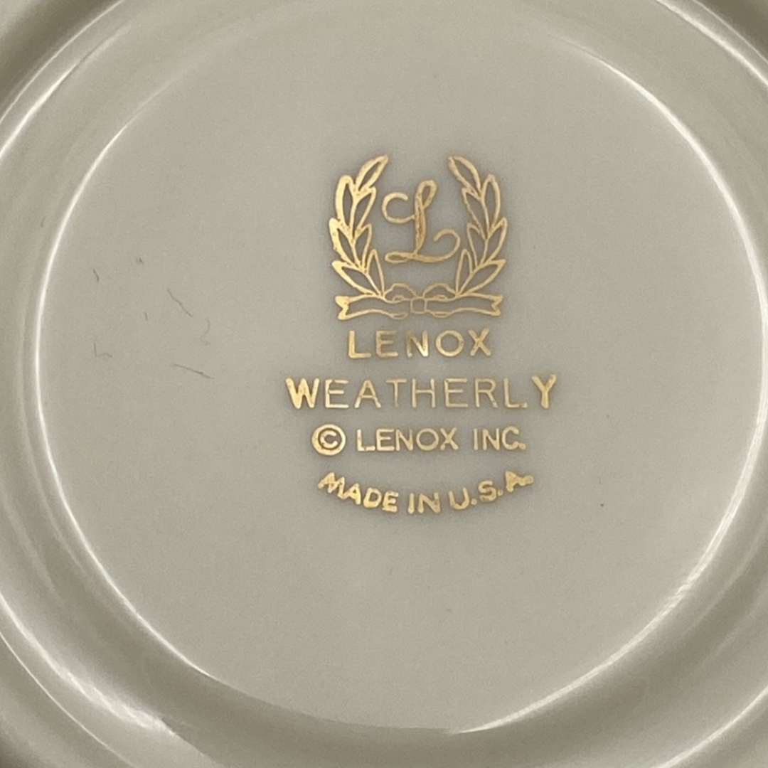 Lenox Weatherly Flat Cup and Saucer Set