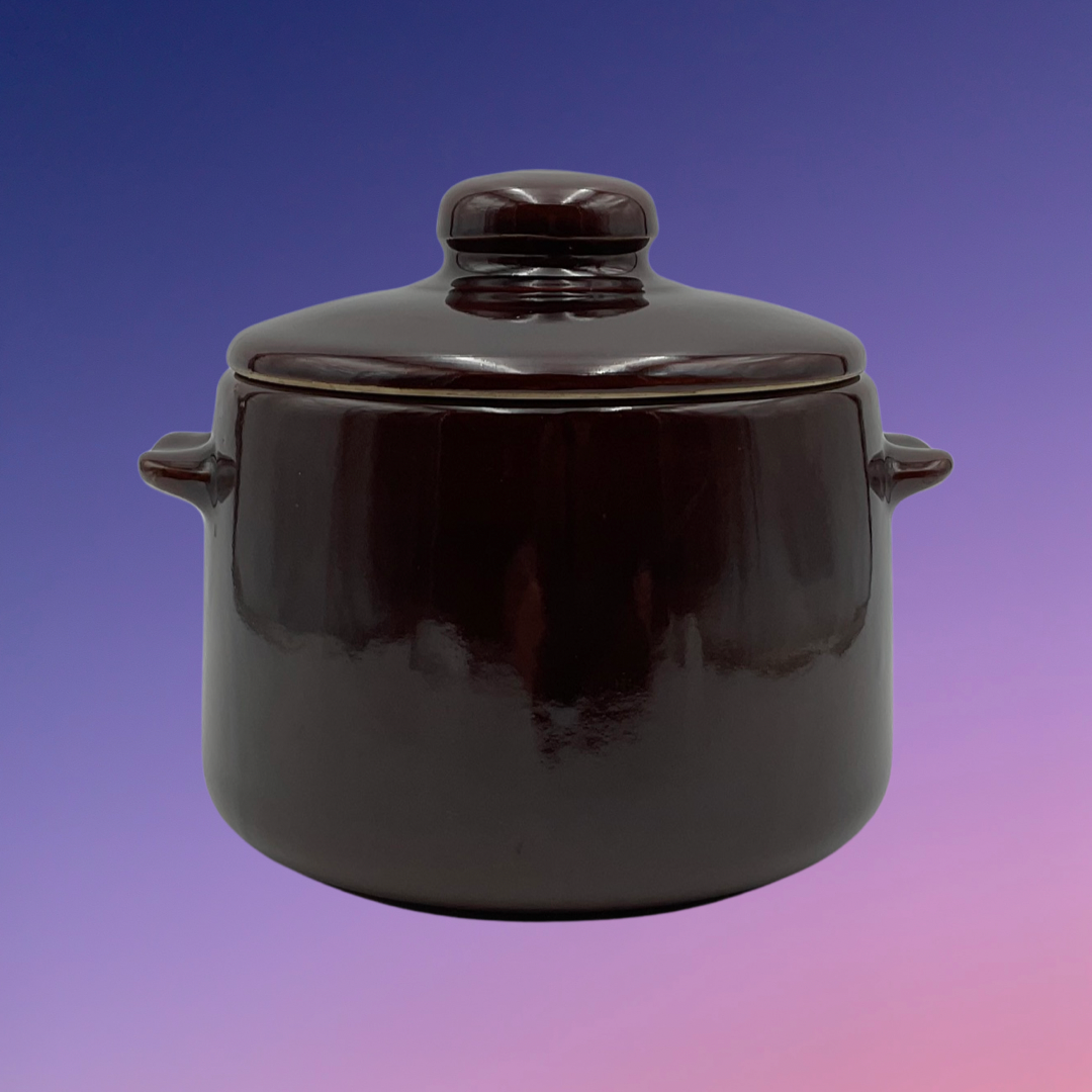 Glazed Stoneware Bean Pot (USA)