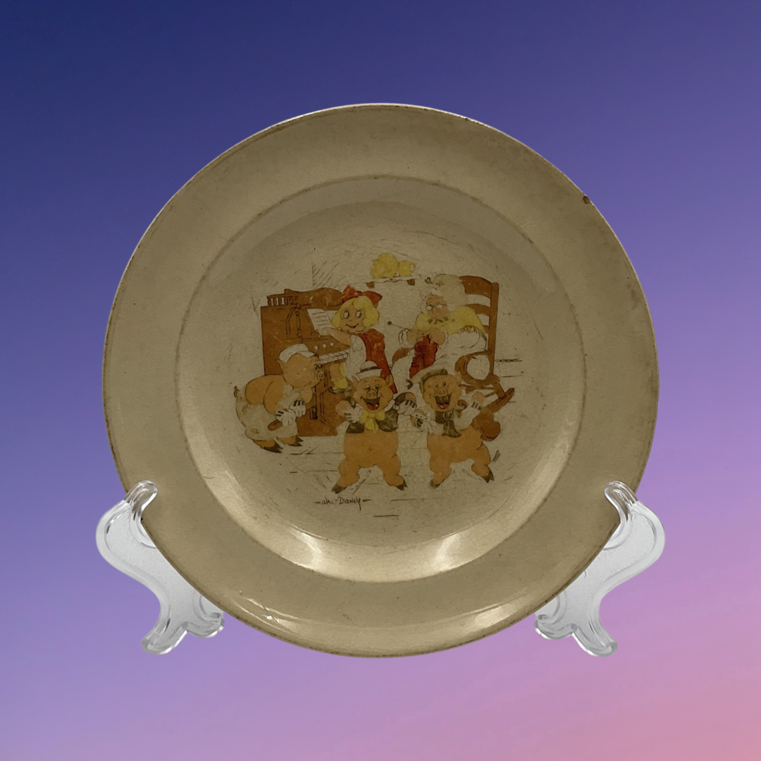 Walt Disney Enterprises - Patriot China Three Little Pigs Plate