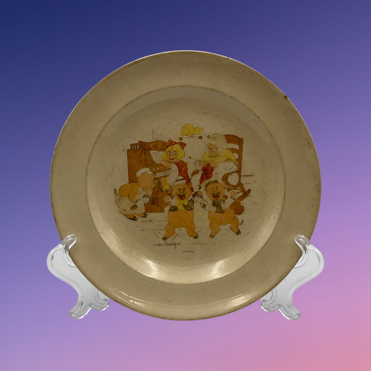 Walt Disney Enterprises - Patriot China Three Little Pigs Plate