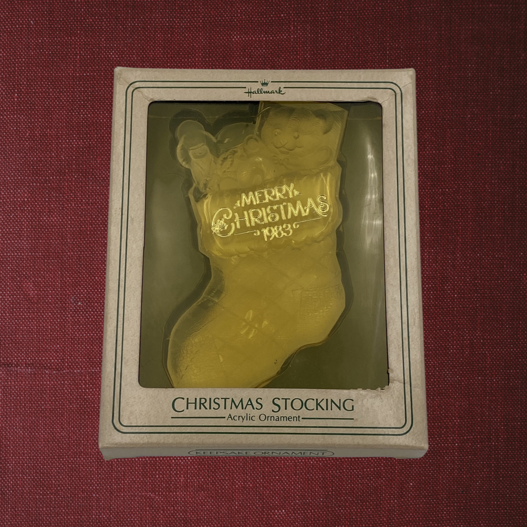 Hallmark Christmas Stocking Ornament (1983)