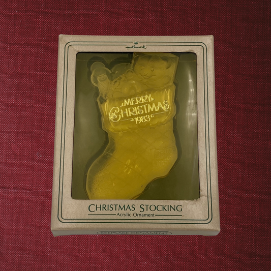 Hallmark Christmas Stocking Ornament (1983)